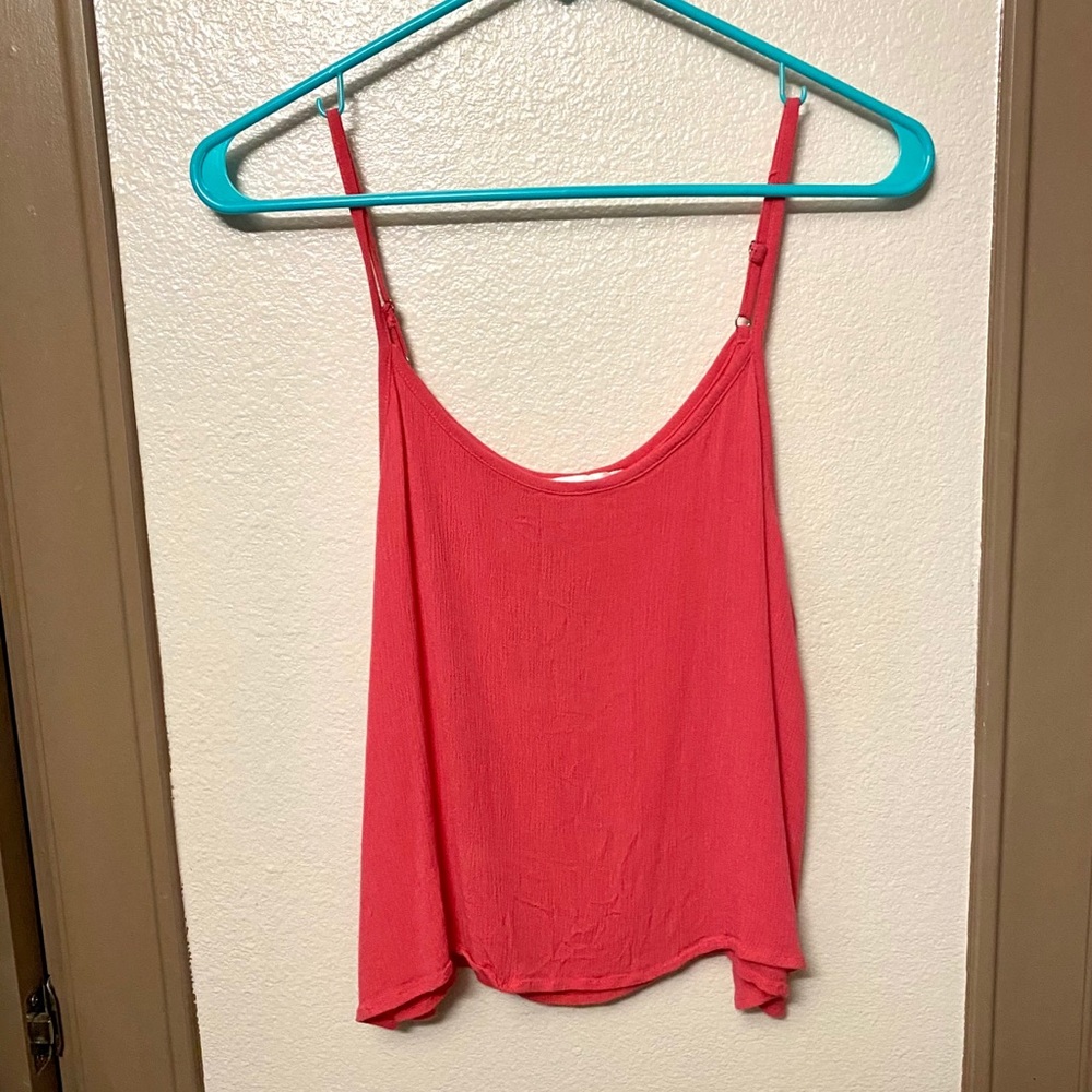 Pink tank top, Coral top, summer outfit, small